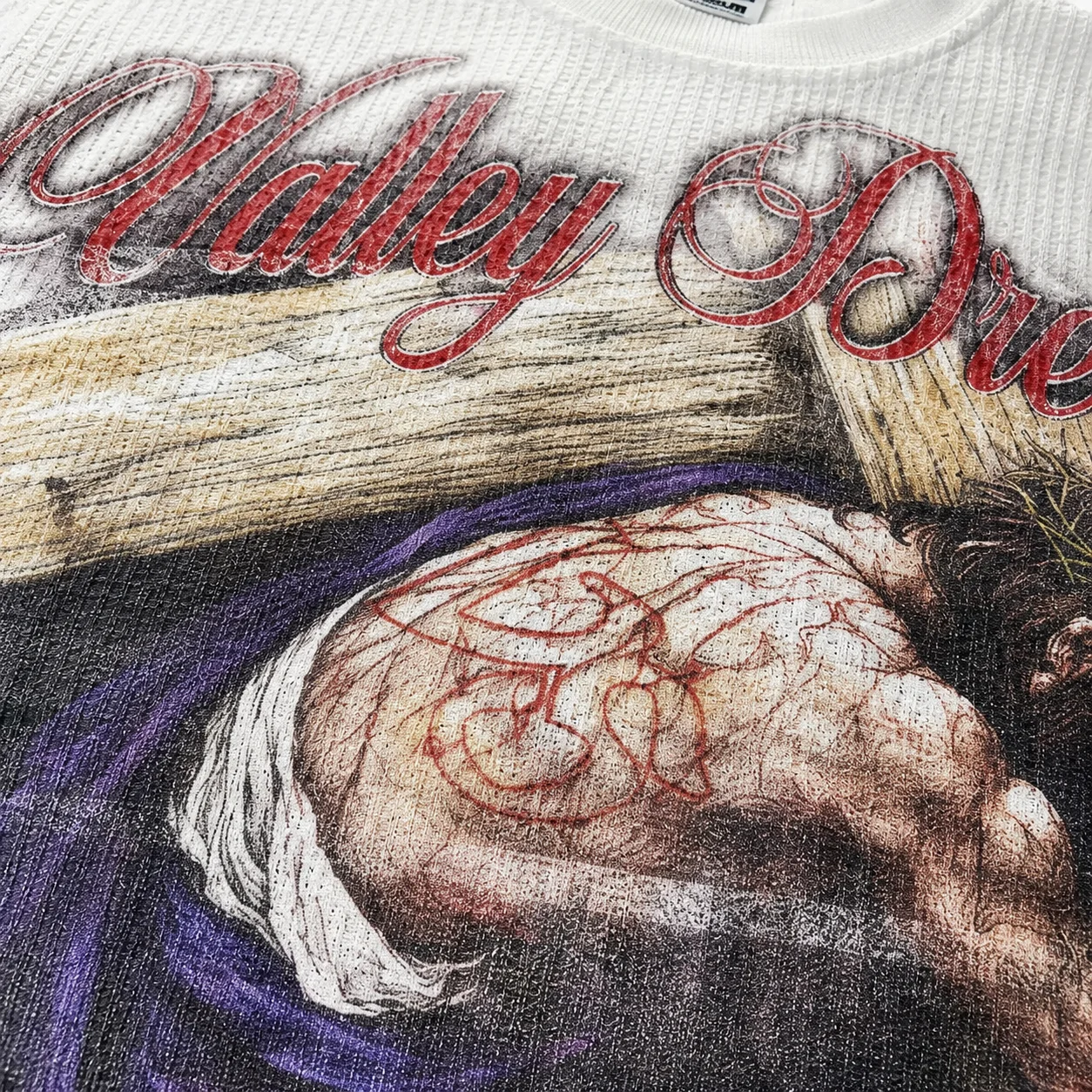 Vale Forever Valley Dreams Cross Print Sweatshirt White - Image 4