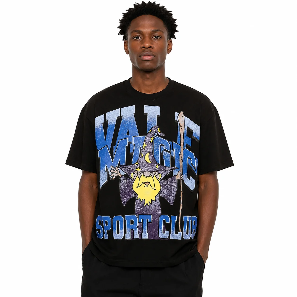 Vale Forever Vale Magic Sport Club Graphic Tee ‘Black/Blue/Purple’ - Image 6