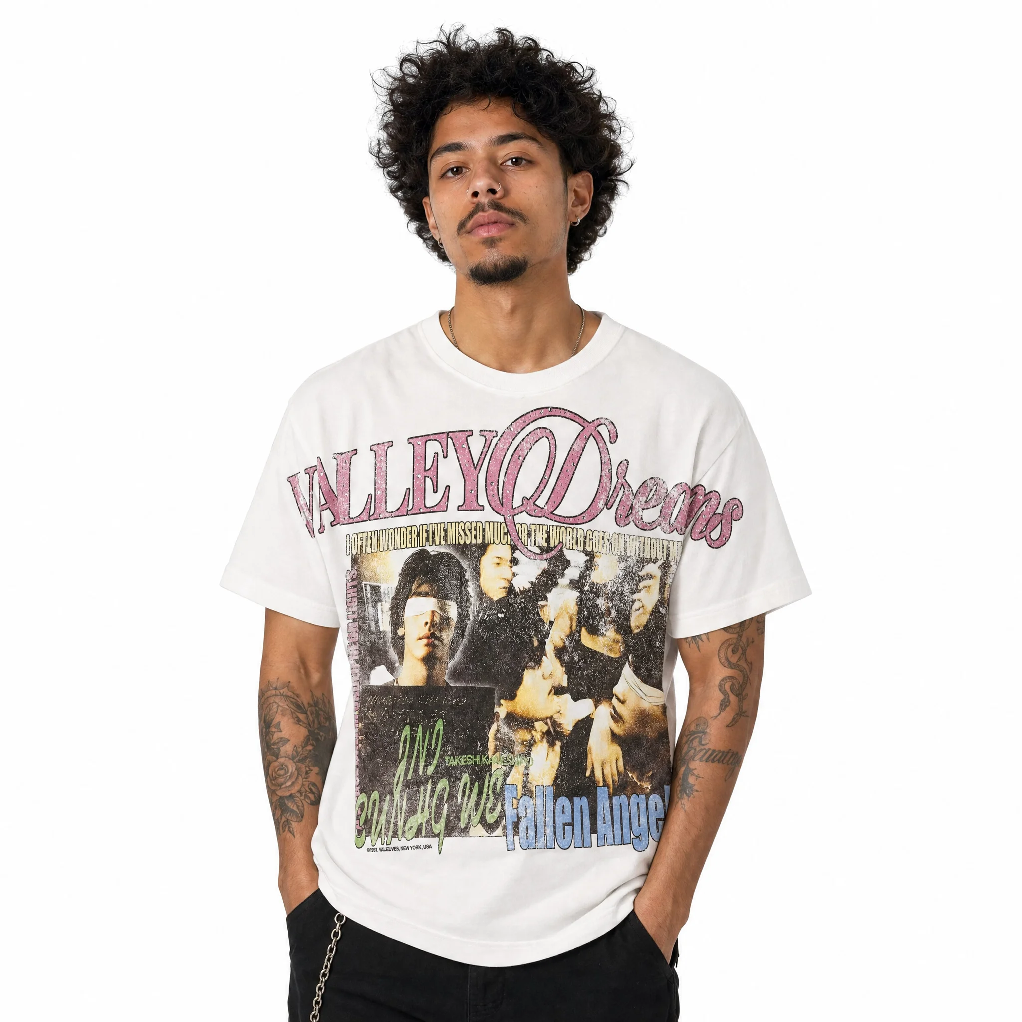Vale Forever Fallen Bling Tee ‘White’ - Image 7