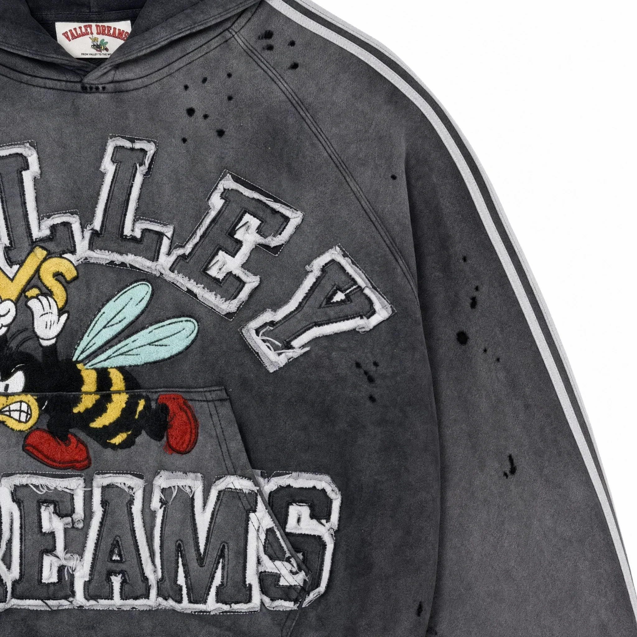 Vale Forever Valley Dreams Bee Hoodie Black - Image 4