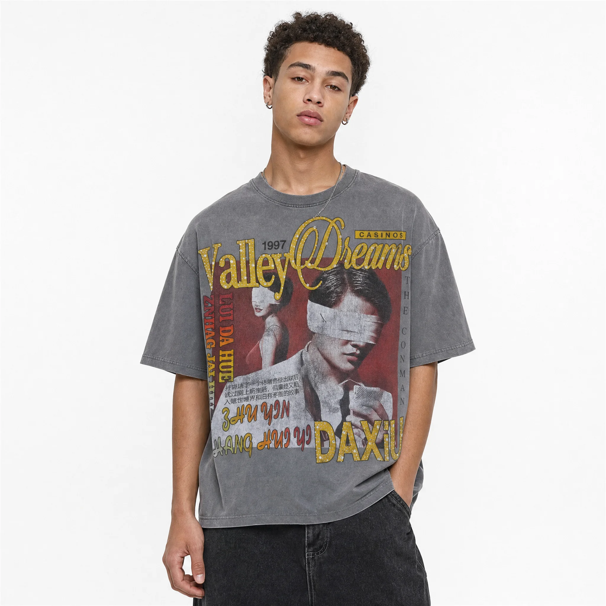 Vale Forever Valley Dreams Daxiu T-Shirt Grey - Image 6