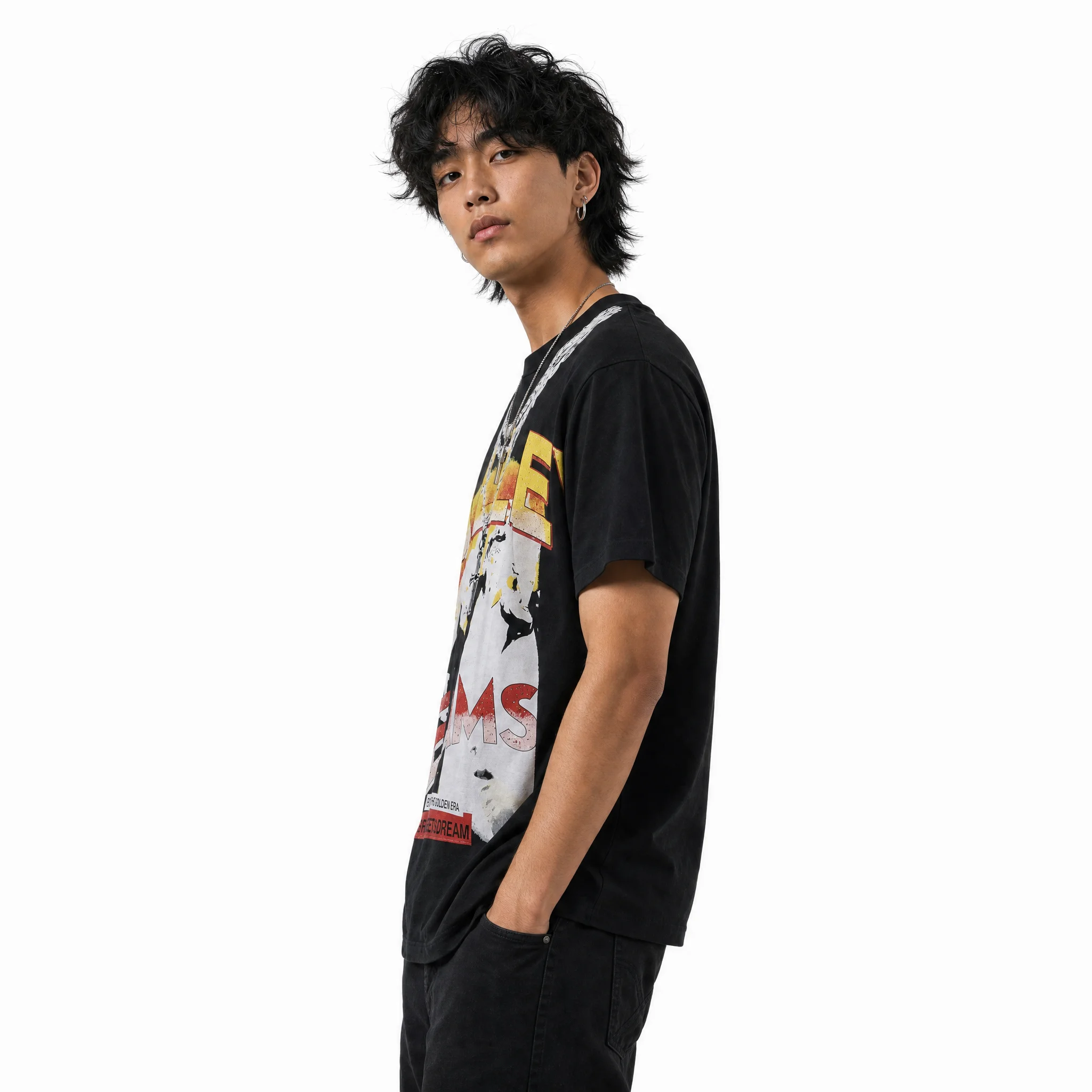 Vale Forever Valley Dreams Graphic Tee ‘Black/Yellow/Red’ - Image 6