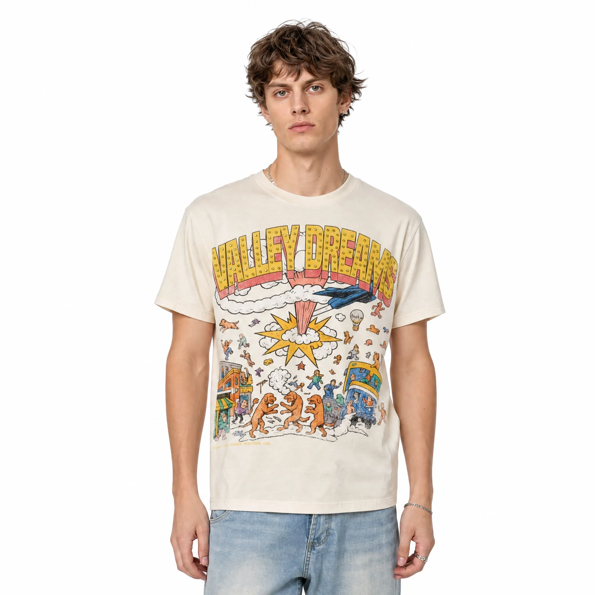 Vale Forever Valley Dreams T-Shirt Beige - Image 6