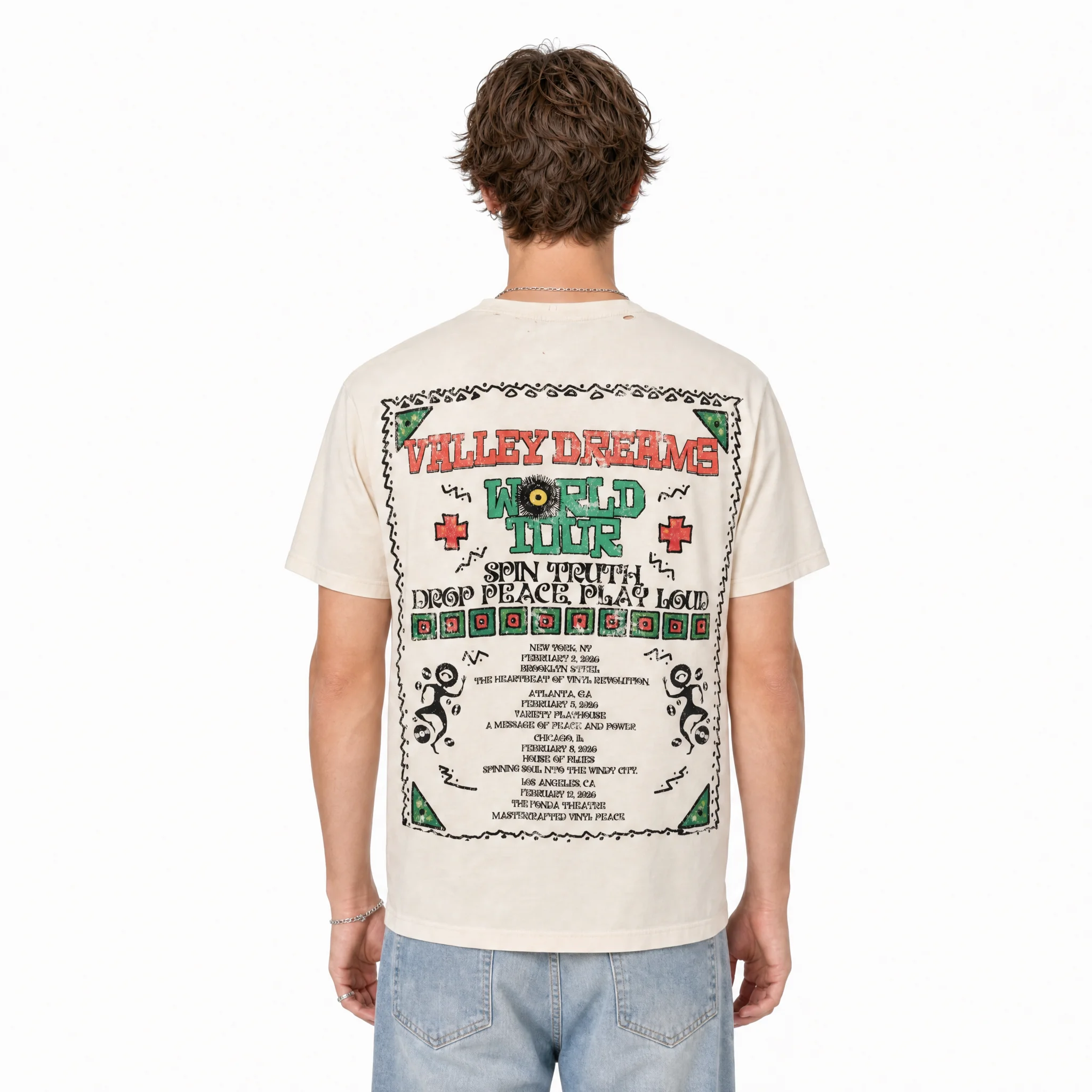 Vale Forever Valley Dreams T-Shirt Beige - Image 7