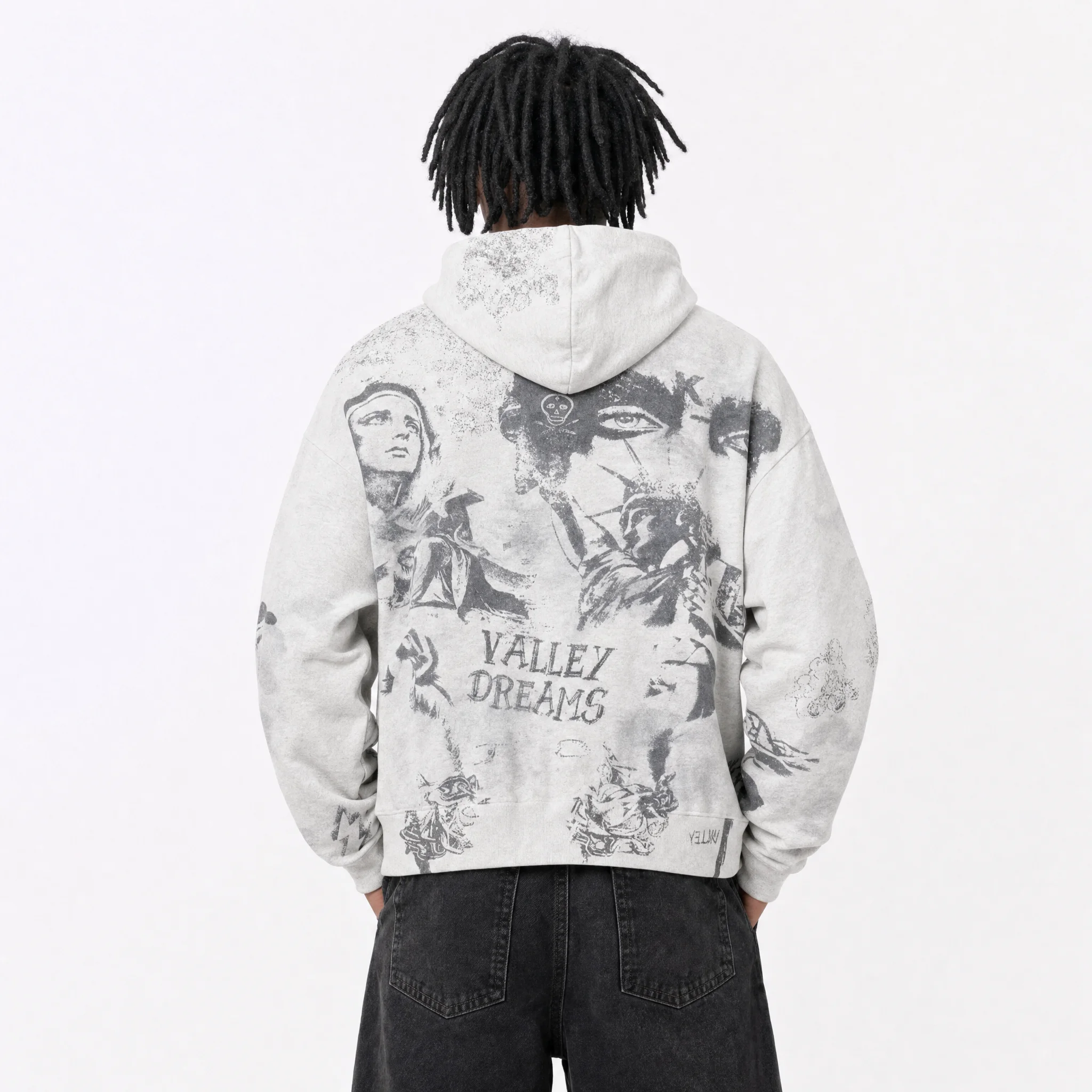 Vale Forever World Feel Better Hoodie – Jet Black - Image 6