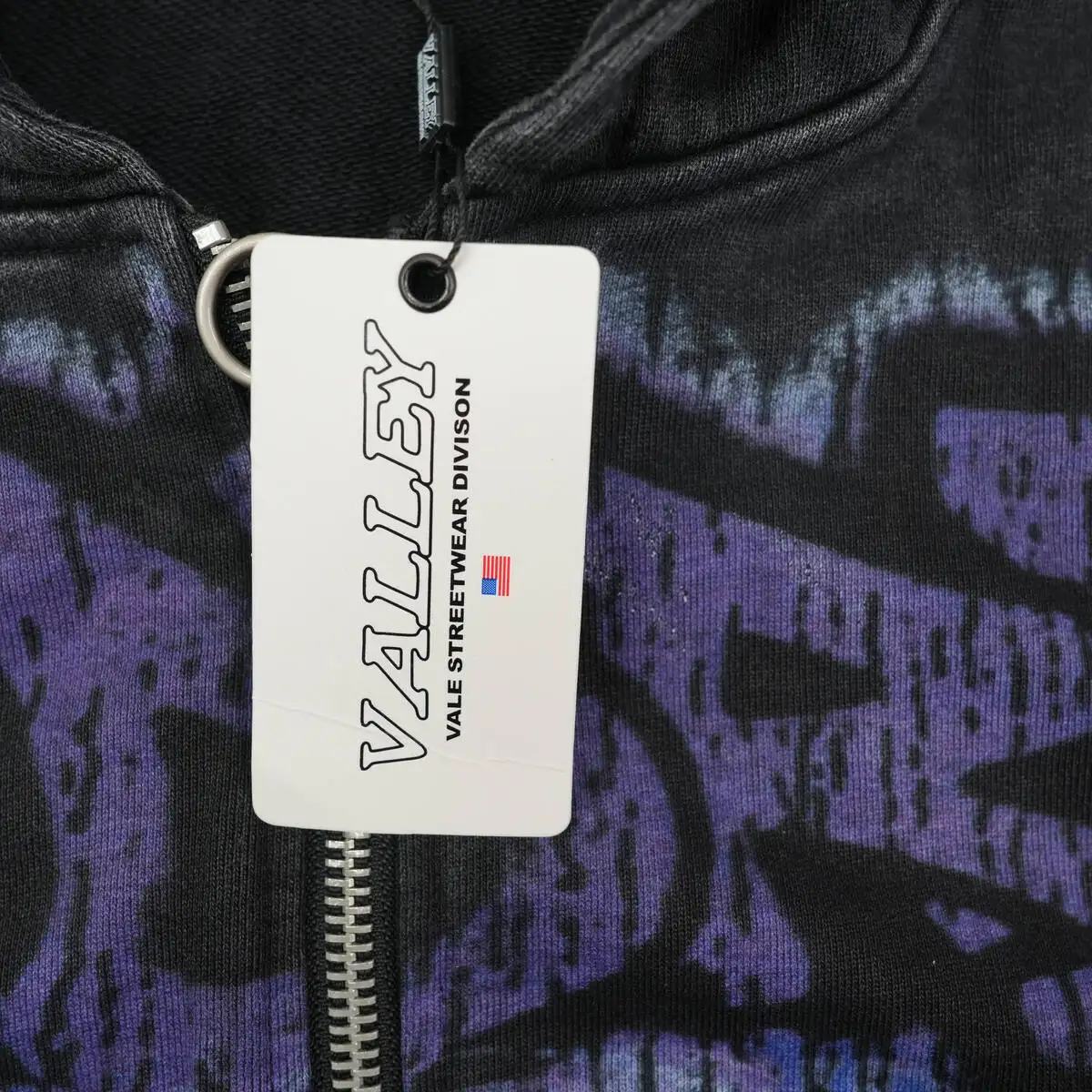 Vale Forever Raven Zip-Up Hoodie – Black/Multi - Image 3