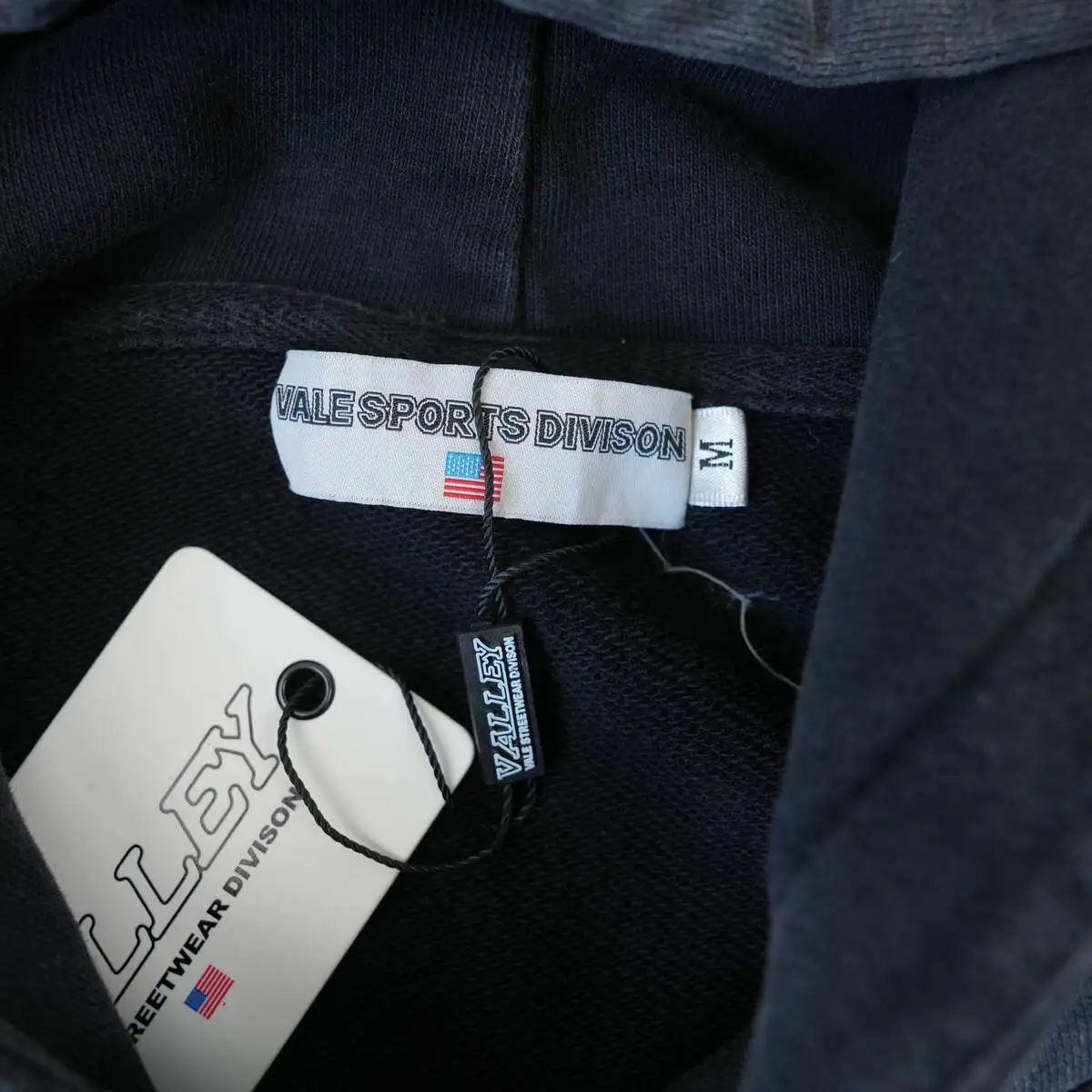 Vale Return Graphic Hoodie – Black/Blue - Image 3