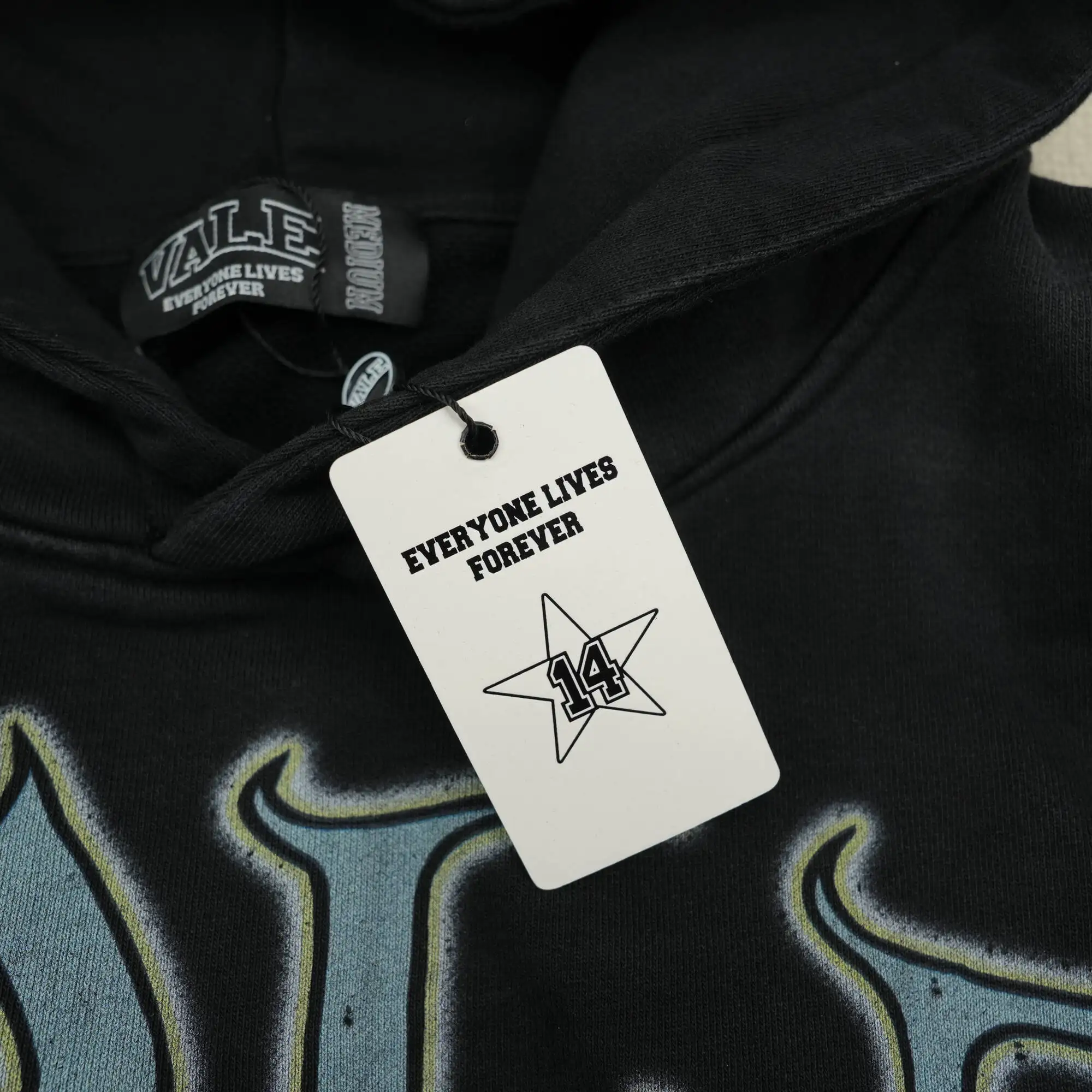 Vale Shadow Graphic Hoodie – Black - Image 3