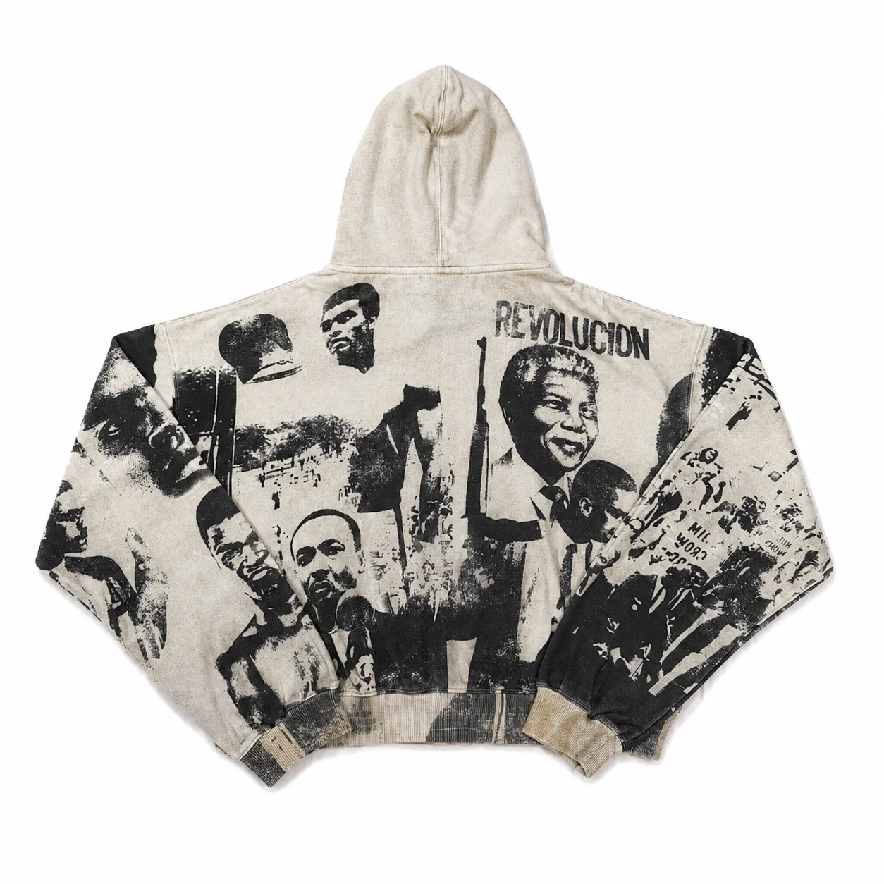 Vale Forever “Monument” (Valley Revolution) Zip Up Hoodie Beige - Image 2