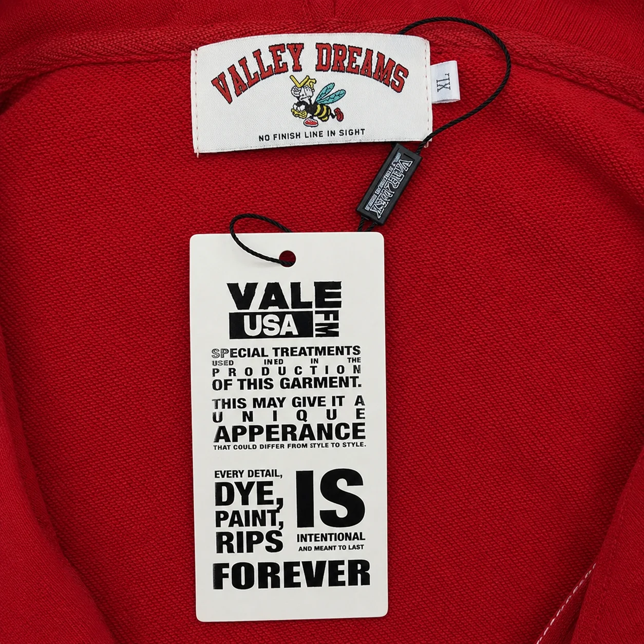 Vale Forever Classico Zip Up Hoodie Ruby Red - Image 3