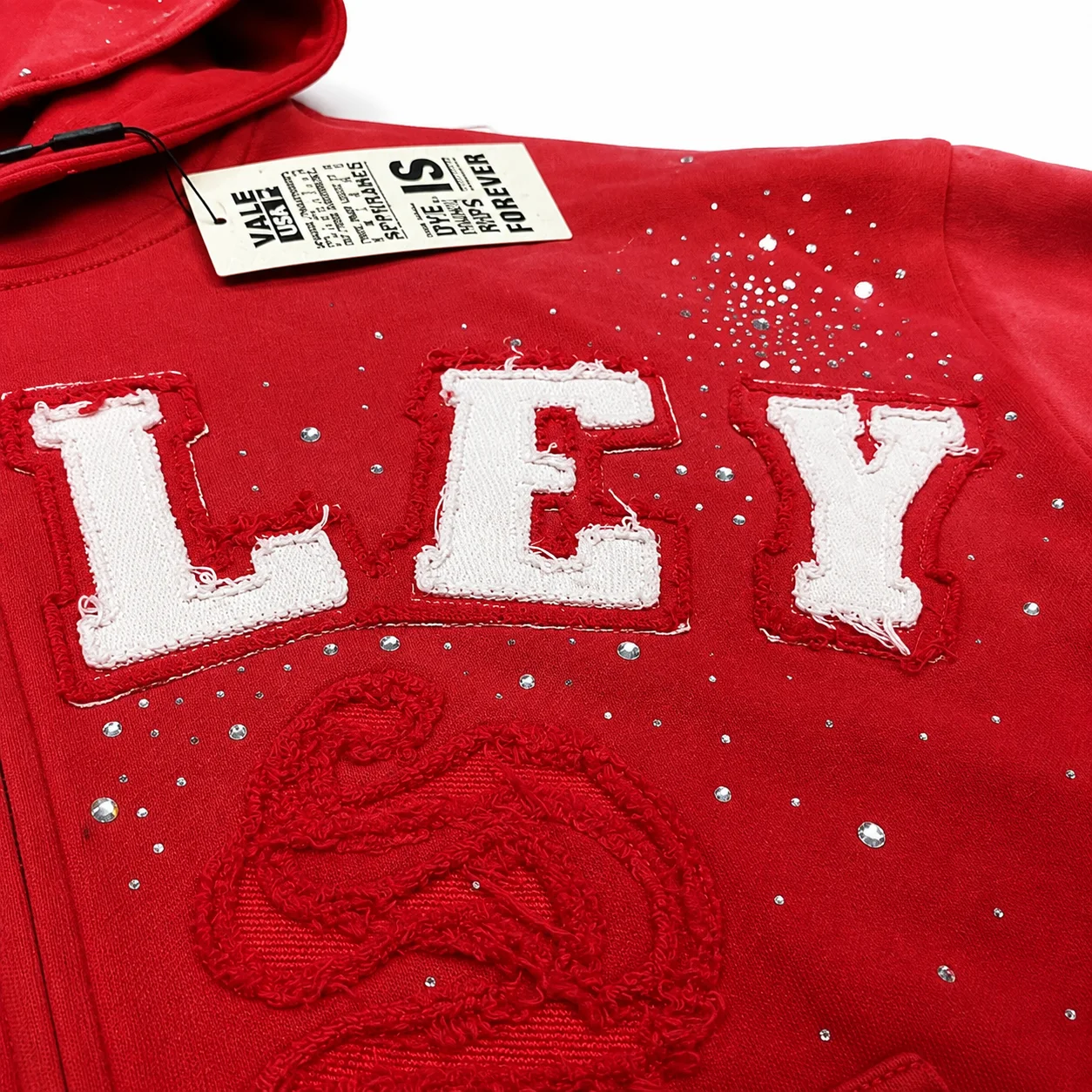 Vale Forever Classico Zip Up Hoodie Ruby Red - Image 4