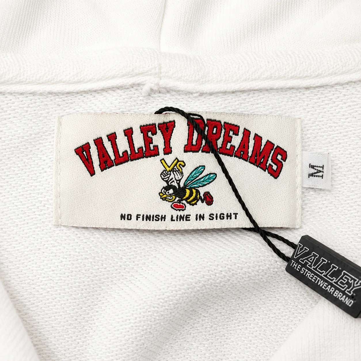 Vale Forever Classico Zip Up Hoodie White - Image 2
