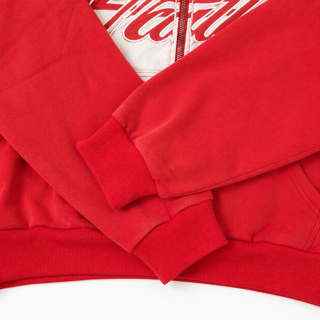 Vale Forever “Life Is Forever” (Valley Sport) Zip Up Hoodie Red - Image 4