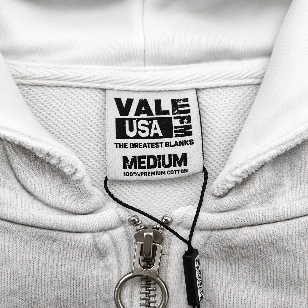 Vale Forever “Valley Dreams 14” Zip Up Hoodie Grey/White - Image 4