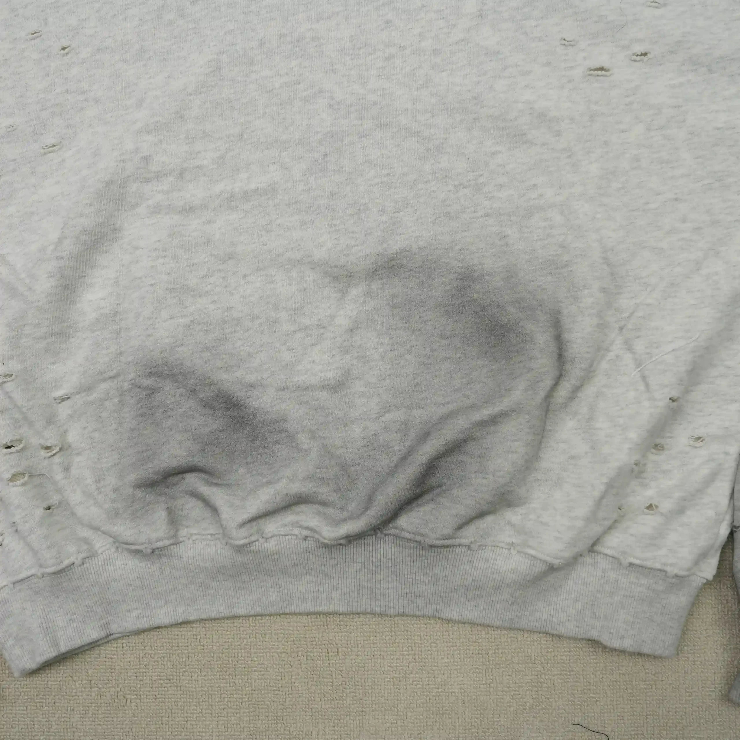 Distressed Chain Hoodie Heather Grey - Image 15