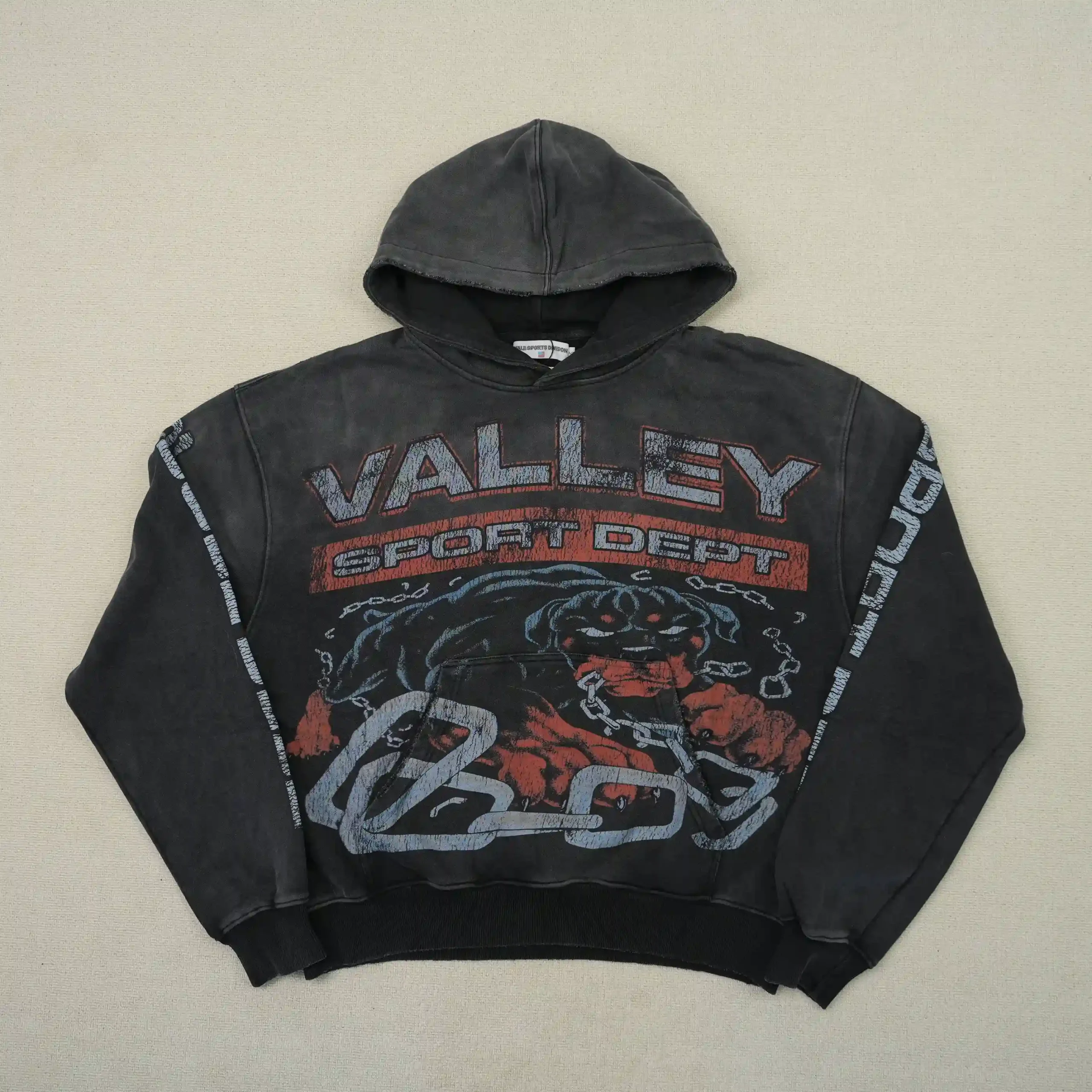 Sport Dept Big Dog Hoodie Vintage Black - Image 3