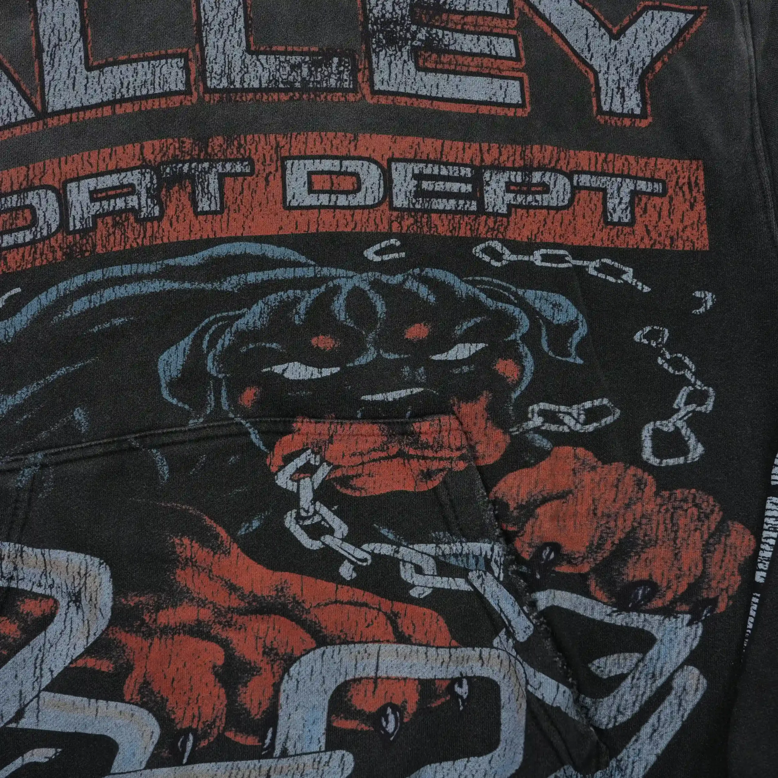 Sport Dept Big Dog Hoodie Vintage Black - Image 5