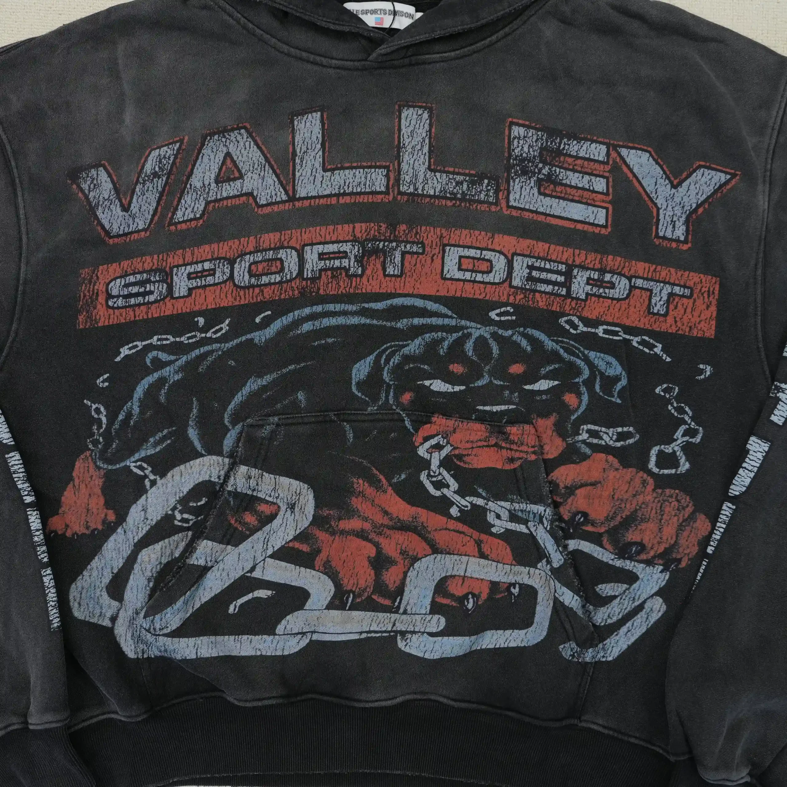 Sport Dept Big Dog Hoodie Vintage Black - Image 8