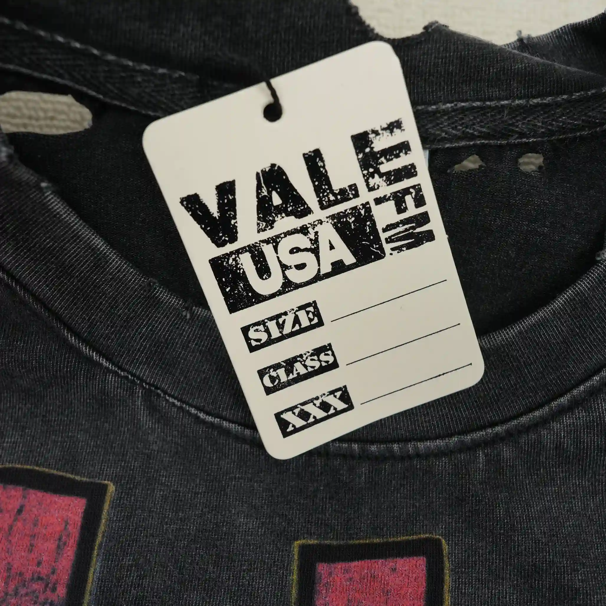 Vale Forever Thrashed Sun Tee Vintage Black - Image 7