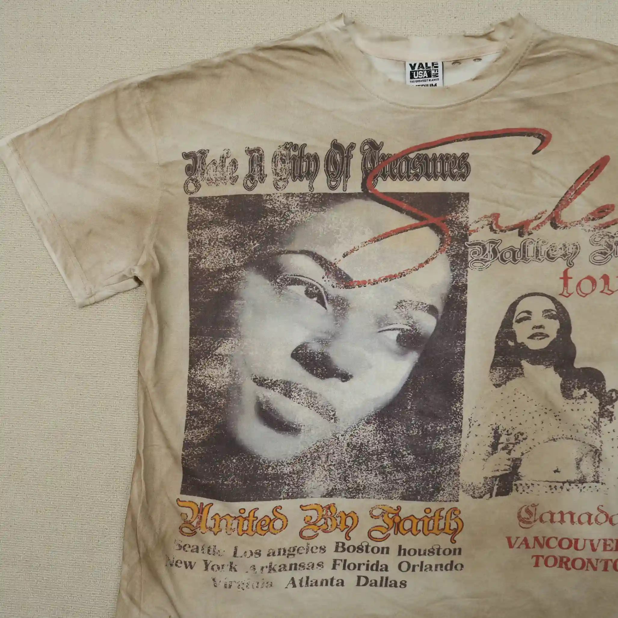 Vale Forever Valley Tour Tee Sade Cream - Image 6